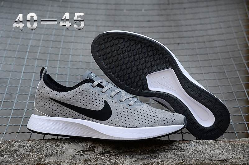 Women Nike Dualtone Racer Premium Grey Black White Shoes
